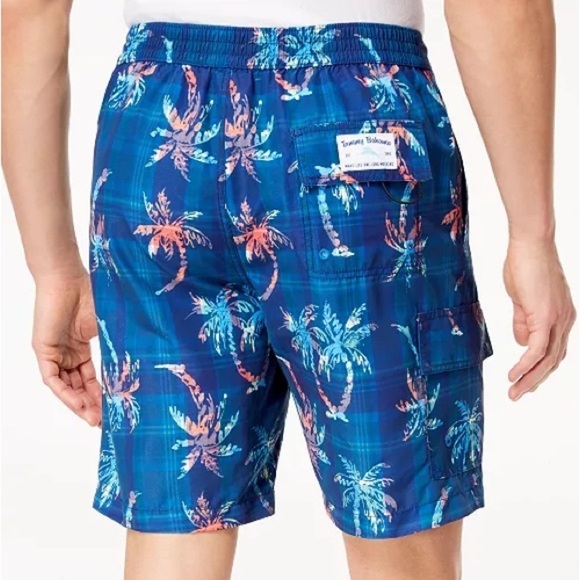 Men's Baja Palm Illusion Print Classic-Fit 9'' Swim Trunks LG. Tommy Bahama - Picture 2 of 8